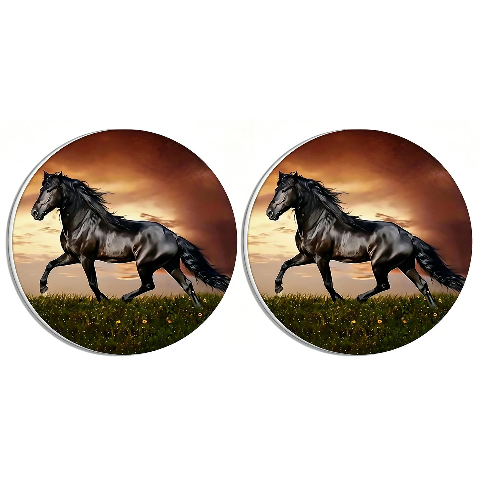 2 Pack Car Coasters Car Accessories Interior Decor Cup Pad Mat Coasters Automotive Cup Holder Coasters for Women Men