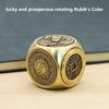 Rotating Six-Faced Chinese Lucky Coin Spinner Fidget Toy Stress Anxiety Relief Sensory Focus Tool For Birthday Christmas Gift