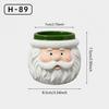 Cartoon Christmas Snowman Santa Succulent Resin Small Flower Pot Holiday Desk Decoration Hot Export Style