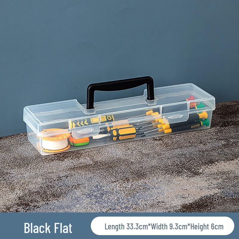 

Прозрачный портативный ящик для инструментов с многофункциональным хранилищем для гаечных ключей, винтов и аксессуаров.