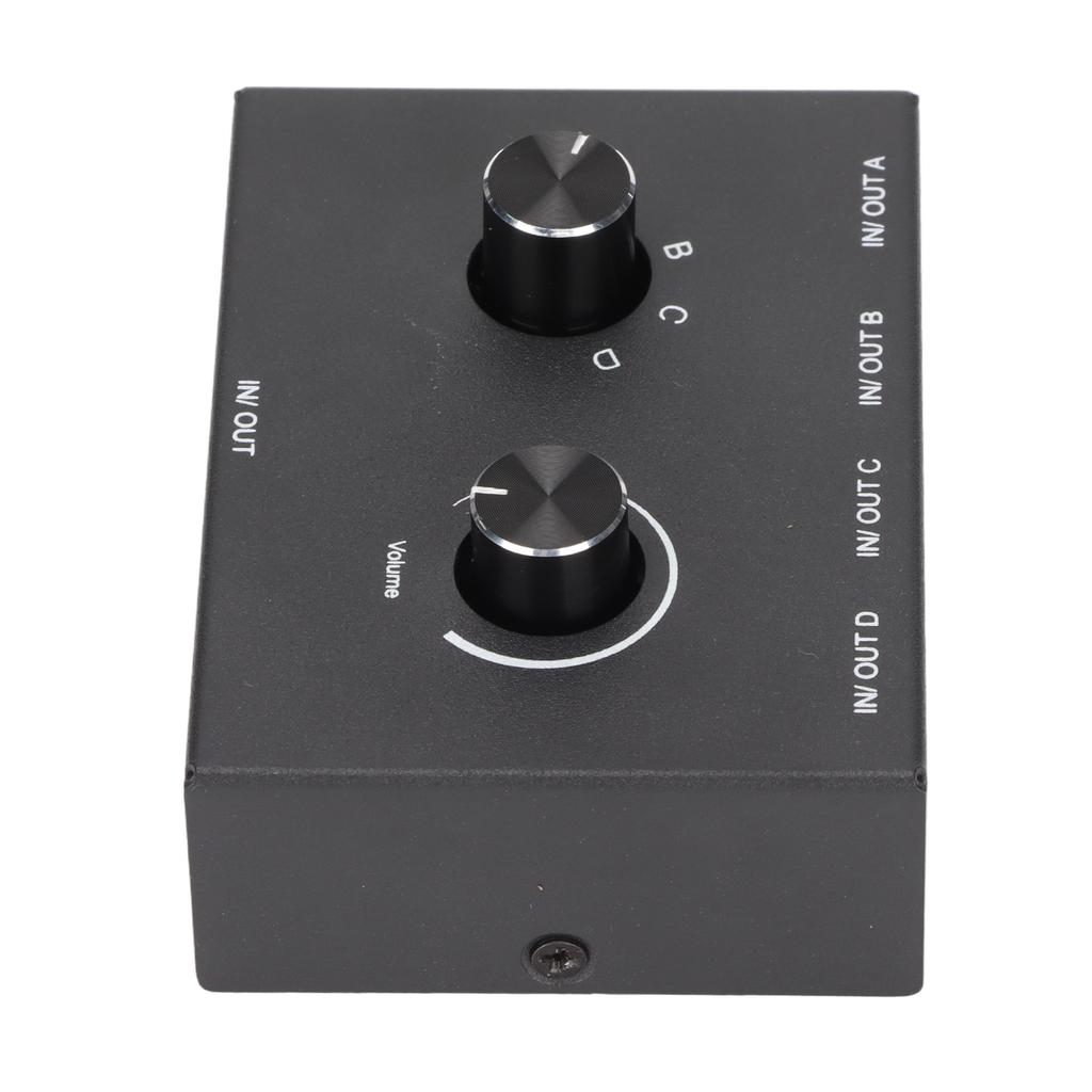 4 Ports 3.5mm Stereo Passive Switcher 1 In 4 Out 4 In 1 Out Converter for MP3 Headphones