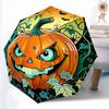 1pc Pumpkin Halloween Automatic Folding Umbrella Compact Lightweight Travel Umbrella with 8-Rib Sturdy Frame, Windproof & Self068
