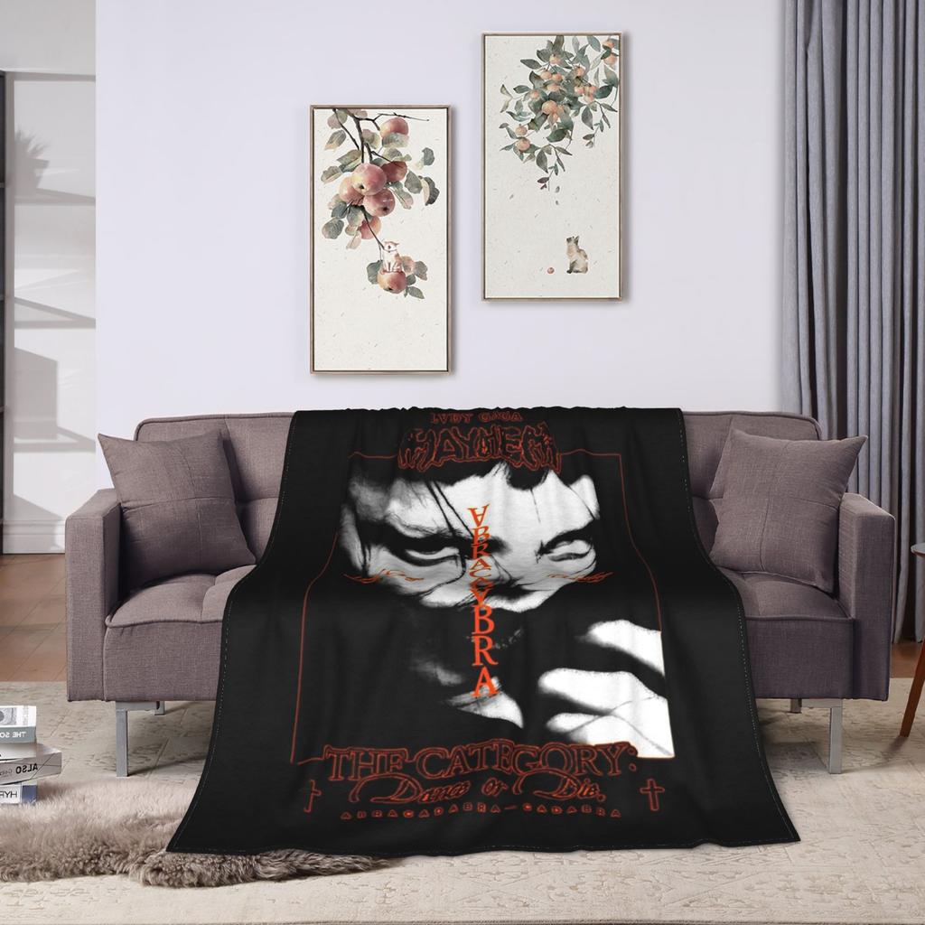Lady Gaga Abracadabra Mayhem Coperte Flanella Primavera Autunno Coperte Calde Multifunzione per Divano Camera da Letto Copriletti