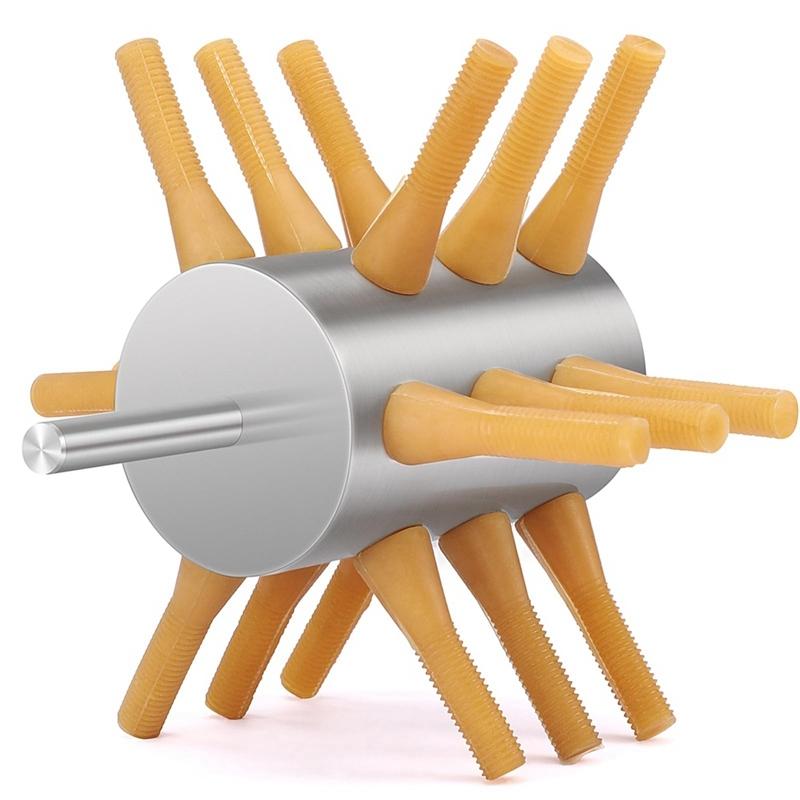 Chicken Plucker Drill Attachment Stainless Steel Chicken Plucker 18-Fingers Chicken Feather Removal Plucker Machine NONE