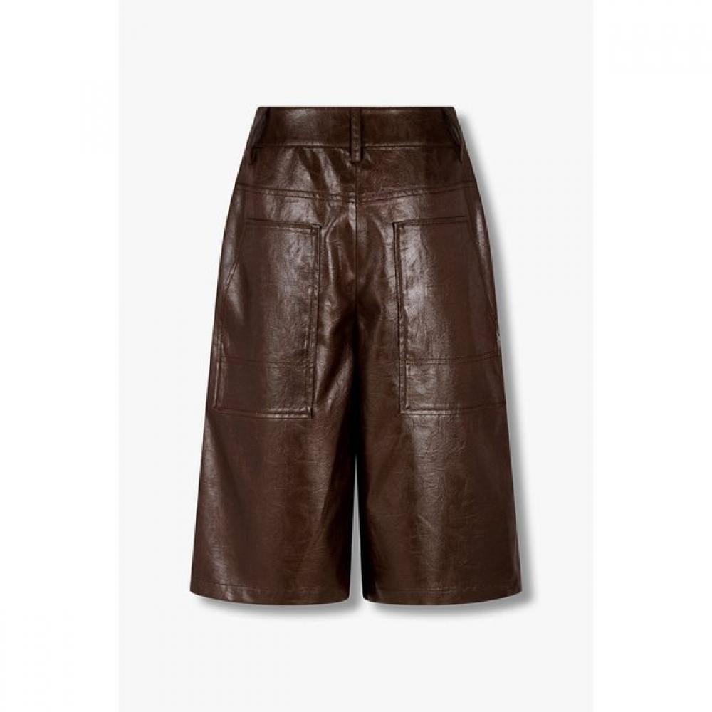VOV Glossy Coated Bermuda Pants 7156330003