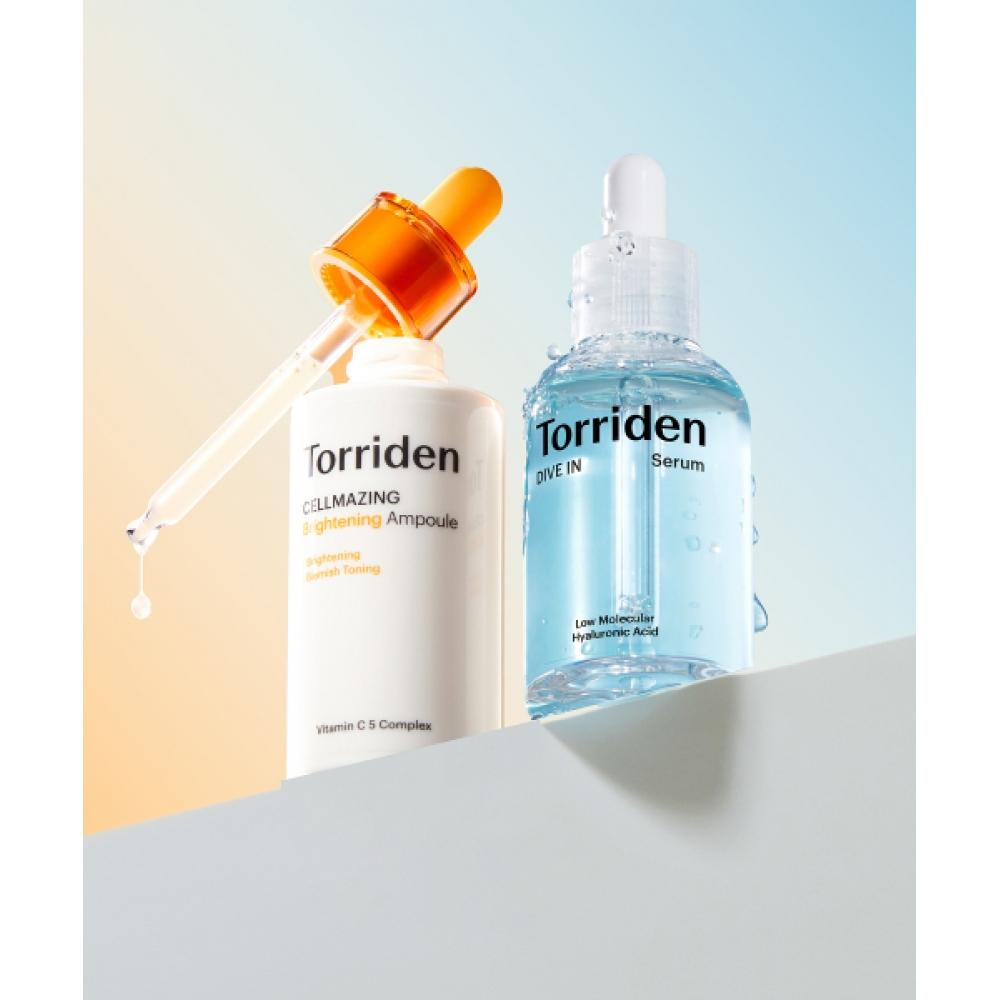 Torriden [set Of 2] Dive In Low MoleCule HyaluroniC ACid Serum 50ml+CellmagIng Vita C brightenIng Ampoule 30ml FREE