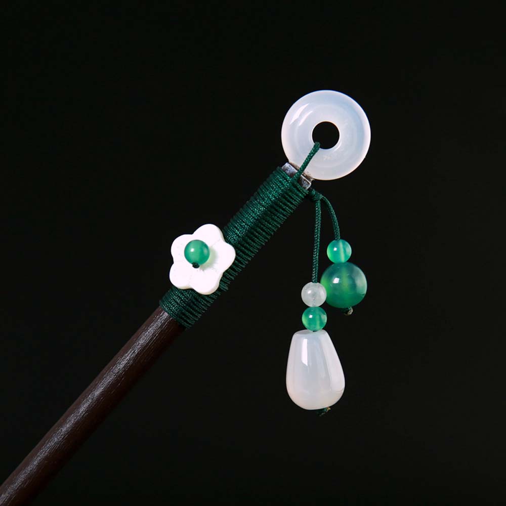 

Костюм Кисточка Имитация Девочки Цветок Деревянная Заколка для Волос Палочки для Волос Головной Убор Ханфу Вилка для Волос white disc