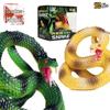 Large Children's Golden Python Prank Toy - Coiled Amphibious Reptile Simulation Model
