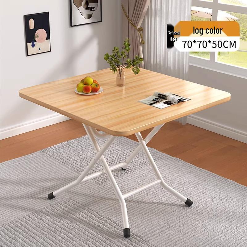 Compact Folding Dining Table for Small Spaces - Indoor/Outdoor Use, Square & Round Options Available