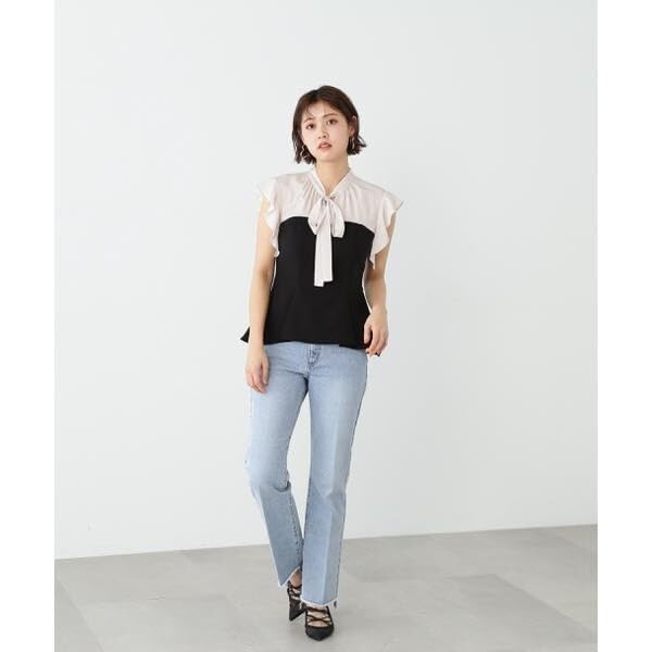 Jill by Jill Stuart Women's Docking Bustier Blouse, 125-3110022, Tweed Gray