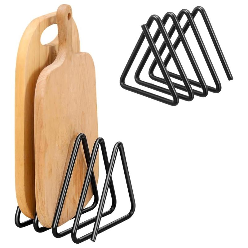 Demir Kesme Tahtası Standı Mutfak Saklama Rafı Kesme Tahtaları İçin Mutfak Saklama Düzenleyici Kesme Tahtaları İçin Stand Kolay