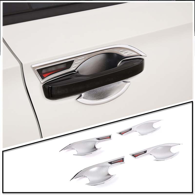 Exterior Door Handle Bowl Cover Trims Door Bowl Protector Sticker Car Accessories For Honda Civic 11th Gen FE  FL1