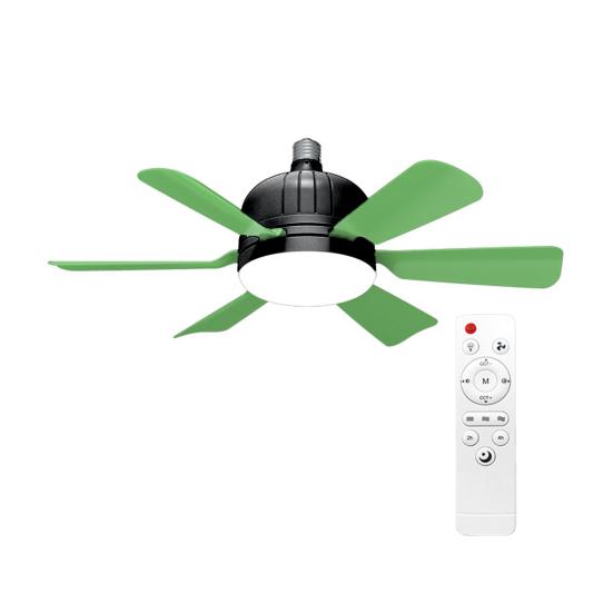 Wentylator sufitowy z lampą i pilotem. Ultracichy silnik. 3 prędkości wiatru. Możliwość ściemniania. Łatwa instalacja. Wentylator sufitowy E27 LED z lampą.