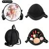 Beautiful Jellyfish Print Round Shoulder Bag Casual Messenger Bag for Woman Best Gifts 2D Flat Casual Daily Crossbody Bag