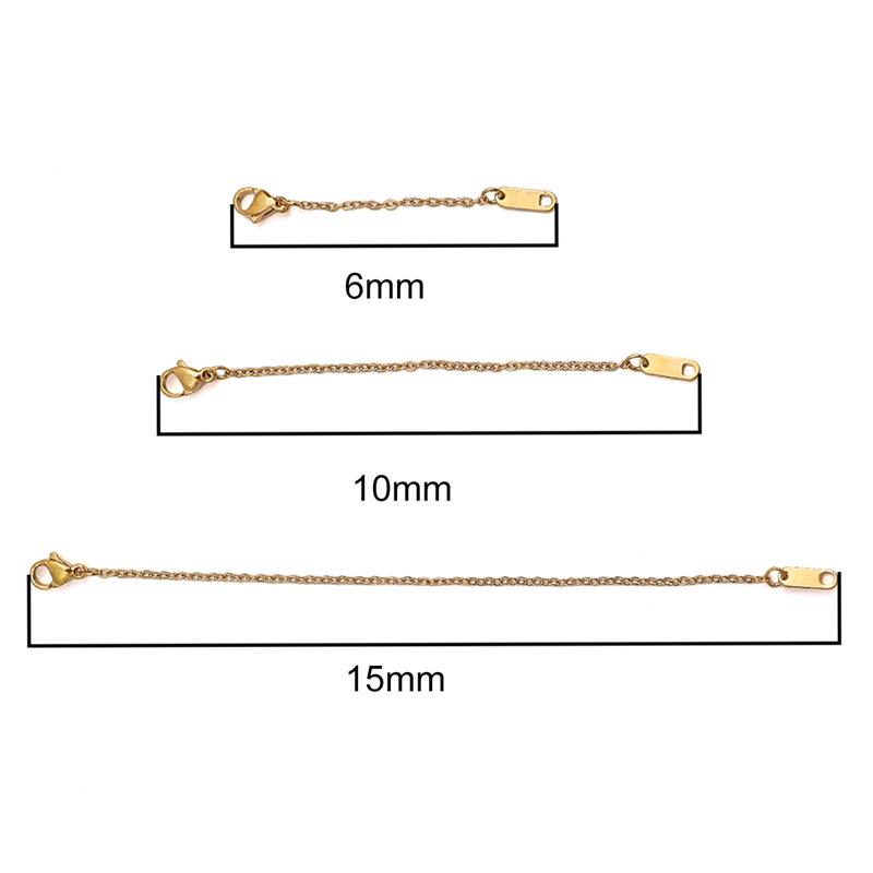 Gold-Plated Lobster Clasp O-Chain Extension for DIY Ancient-Style Jewelry