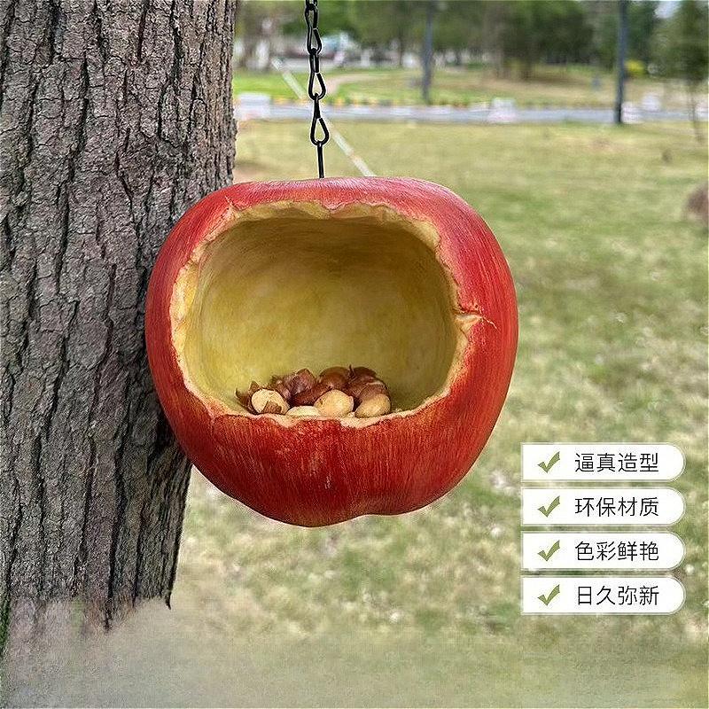 Trending Animal Shaped Bird Feeder, Resin Hanging Garden Decor, Aesthetic Outdoor Craft Art for Backyard