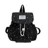 Large Capacity Star Print Drawstring Backpack Students School Bag  Junior High School Students