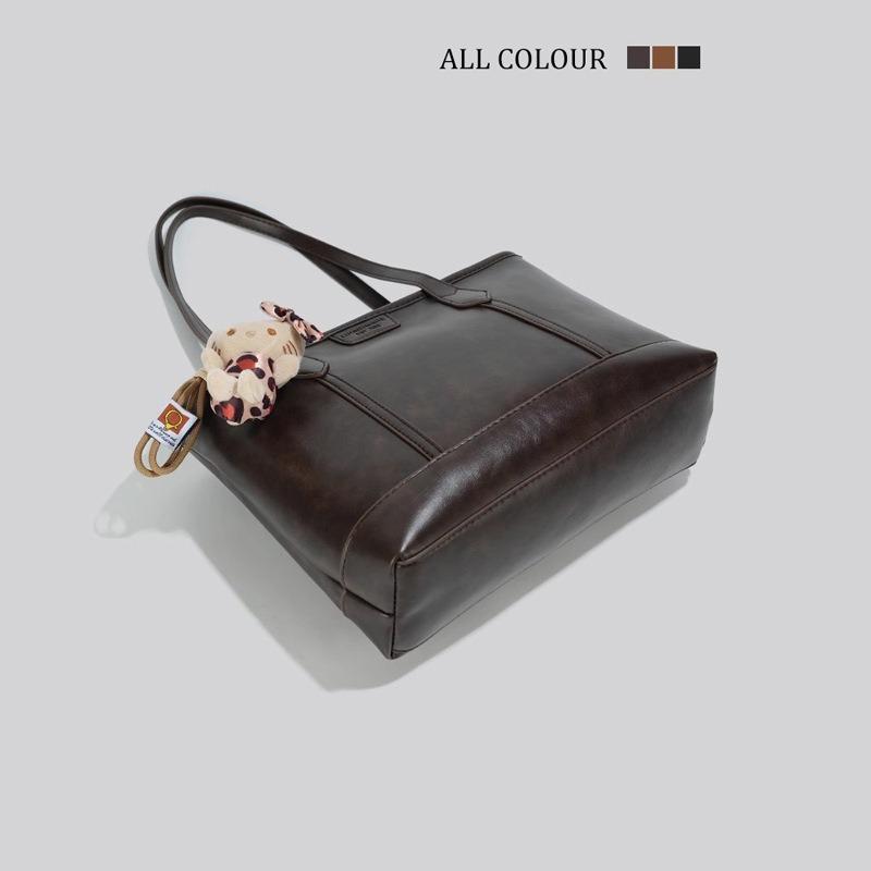 Premium retro large-capacity bag autumn and winter new fashion commuter shoulder bag versatile tote bag