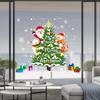 2025 Christmas Window Decoration Electrostatic Sticker Christmas Tree Santa Claus Snowflake Pattern Deca Gift Wall Sticker