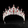 European Bridal Rhinestone Crown Headband: Alloy Hair Accessory for Weddings, Birthdays, and Banquets.
