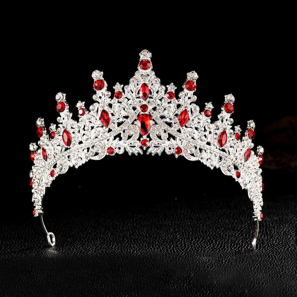 European Bridal Rhinestone Crown Headband: Alloy Hair Accessory for Weddings, Birthdays, and Banquets.