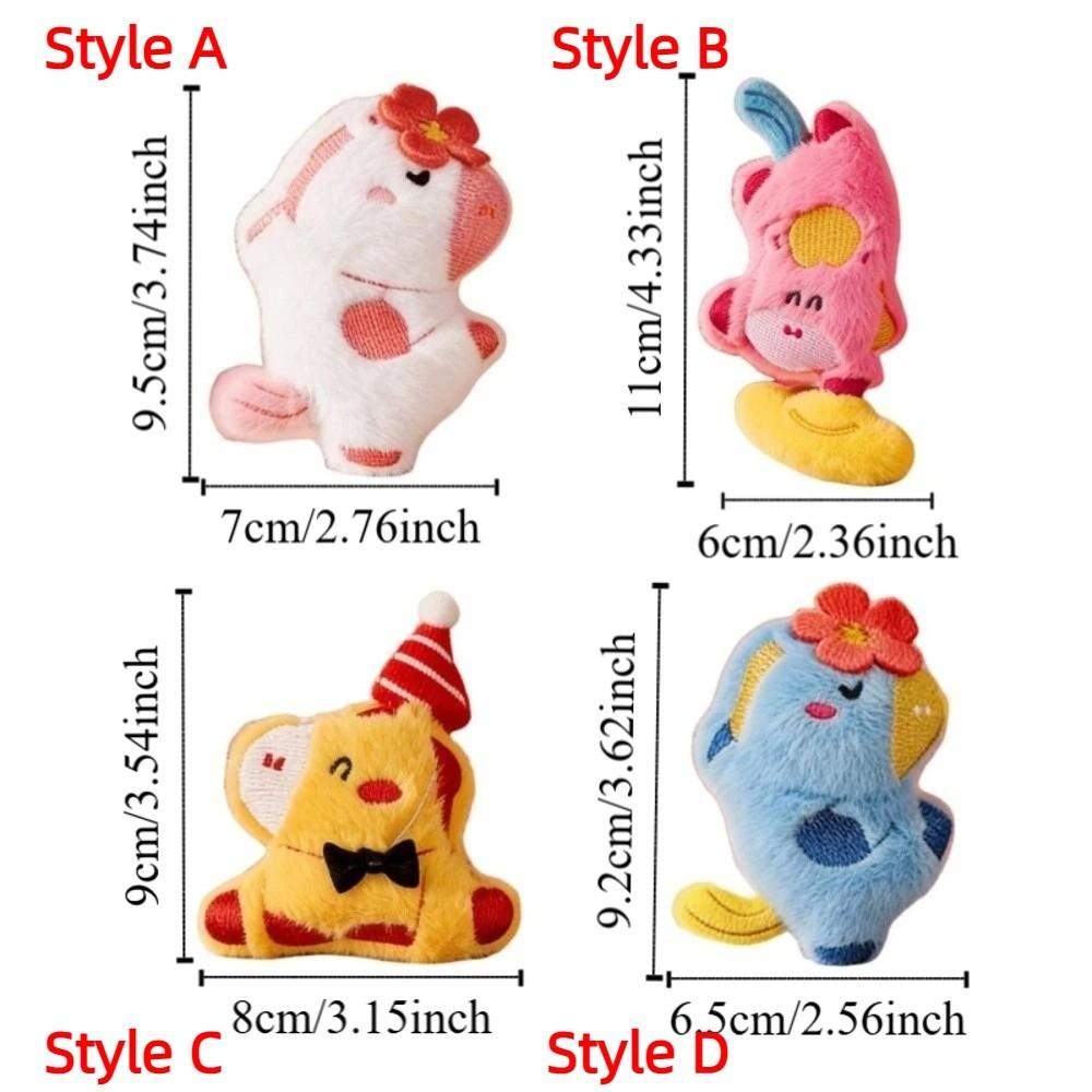 Cartoon Stuffed Animal Fridge Magnet Cute Zodiac Pony Refrigerator Stickers  Home Decoration