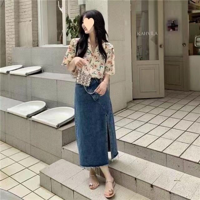 French Floral Shirt With Modale Fabric For Summer Casual Wear