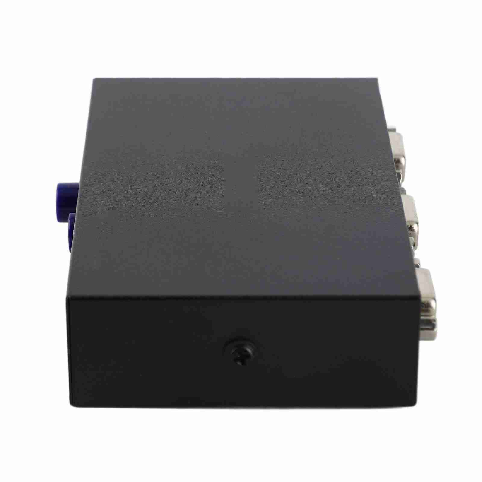 

2 порта 15-контактный женский VGA-переключатель с поддержкой 1920x1440, металлический корпус, 2 в 1 выход VGA-переключатель для ПК и ТВ