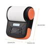 80mm kabelloser tragbarer Quittungsdrucker: BT Thermodrucker für mobile Belege kompatibel mit Android iOS Windows ESC POS Druckbefehlen perfekt f