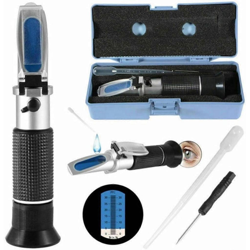 Handheld Alcohol Refractometer for Sugar Brix Measurement, High Precision Alcohol Concentration Detector, Portable Alcohol Meter