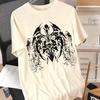 Men'S Dark-Themed Print Design T-Shirt - Loose Oversized Short-Sleeve Round-Neck T-Shirt for Summer Street Style