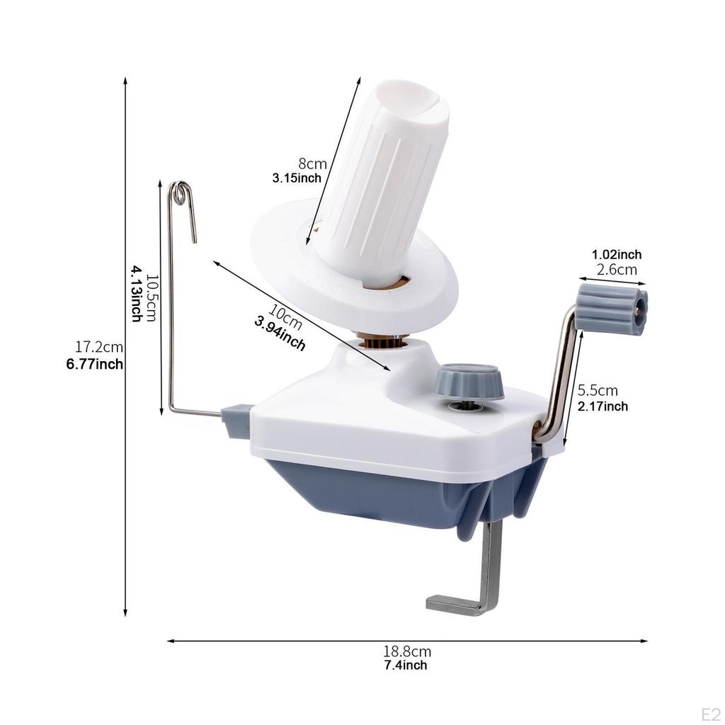 Compact Hand-cranked Yarn Winder for Home Use, Wool Skein Holder, Ideal Skeins of Yarn.