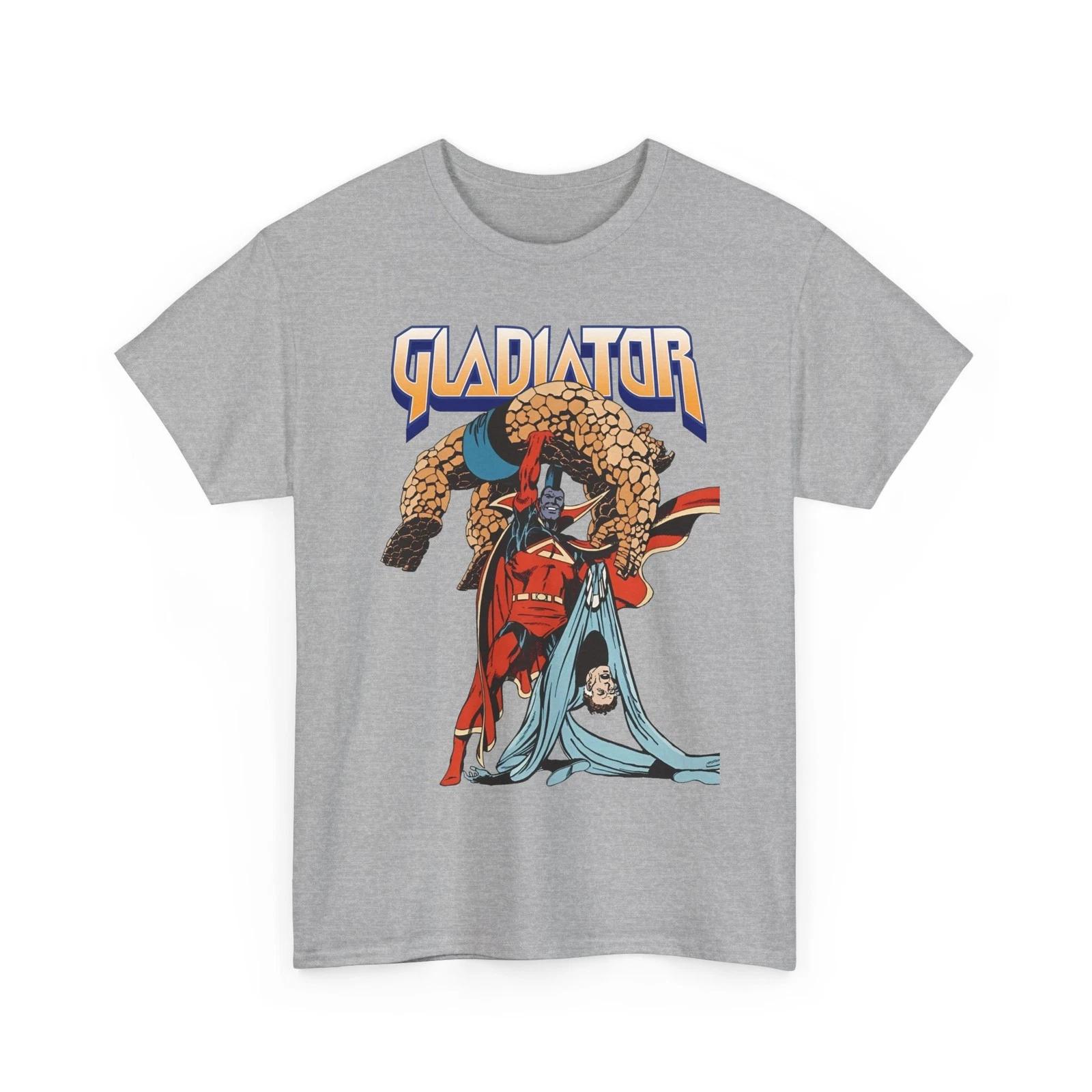 Gladiator T-Shirt John Byrne Art Thing Mr. Fantastic Retro Vintage-Style Tee XXXL