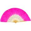 Long Imitation Belly Dancing Fan 26cm Long Silk Fans Hot Sell Gradient Color  Dance Bamboo Fans