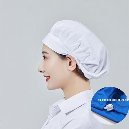 Unisex Verstellbare Atmungsaktive Staubdichte Kappe für Köche und Lebensmittelwerkstätten