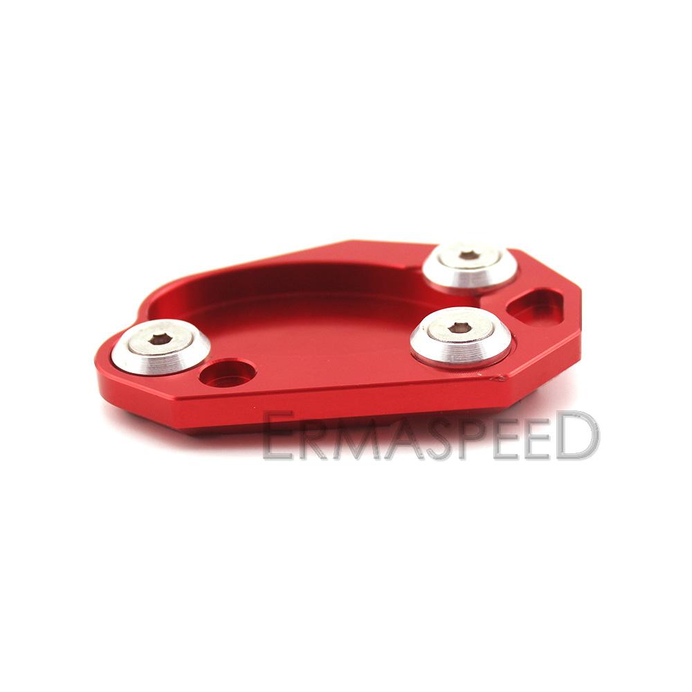 For Z1000 Z1000SX Versys 650 ER6N/F Ninja 1000 Motorcycle Kickstand Side Stand Foot Support Extension Pad CNC Aluminum
