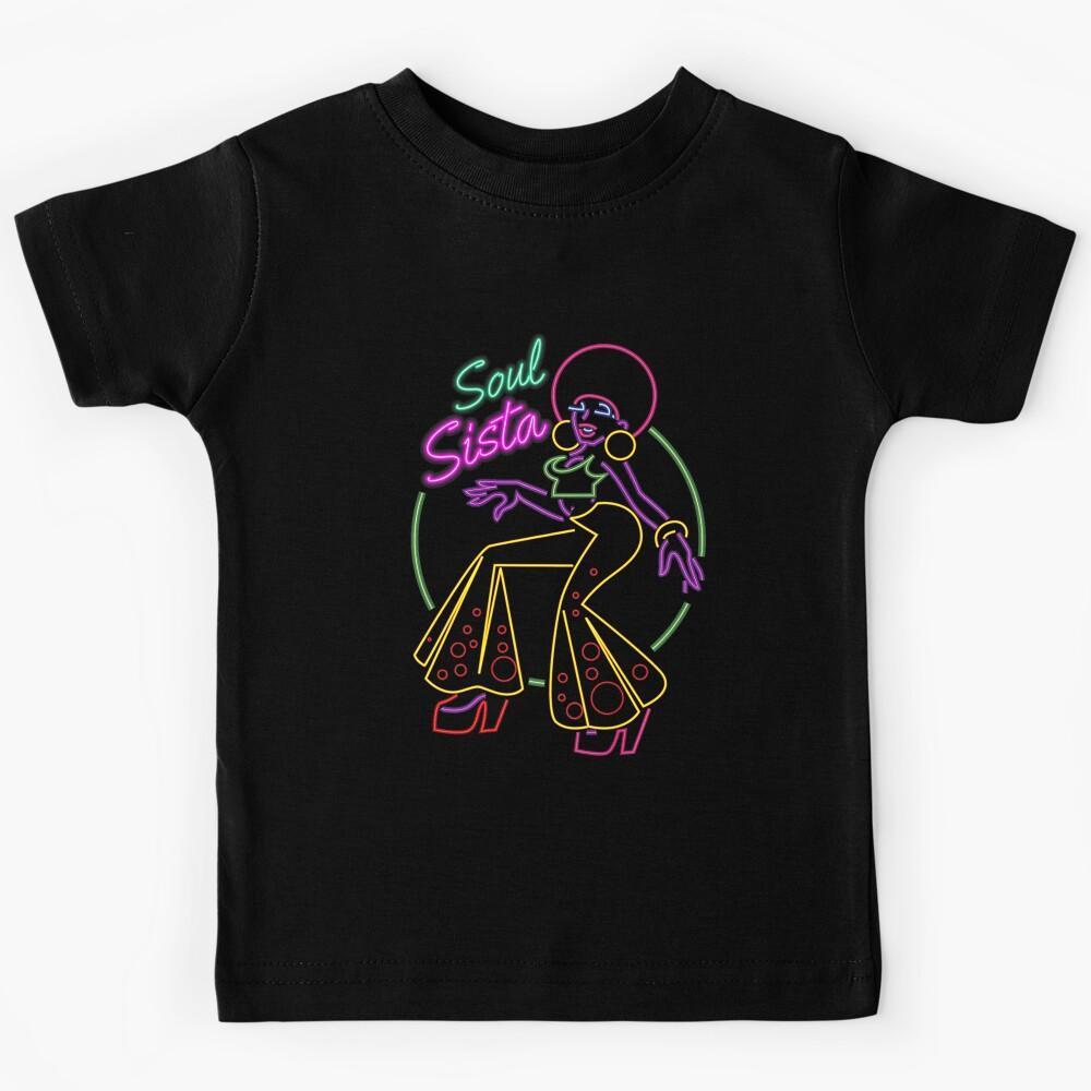 Artsy Womens Funk Shirt Vintage 70s Costume Afro Soul Music Premium Kids T-Shirt 160