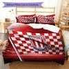 Set Copripiumino Trapuntato Stoke City F.C Federa Decorazione per la Casa Regalo di Compleanno (1 * copripiumino + 2 * federa, senza nucleo)