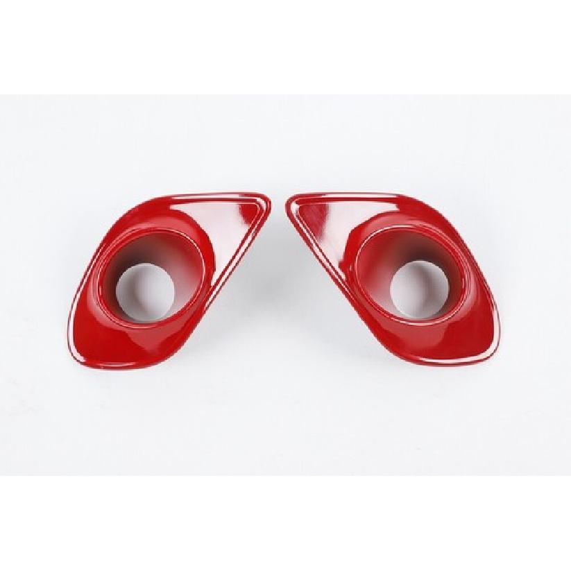 Front Bumper Fog Light Lamp Cover Trim For Dodge Charger 2015+ Red Accessories