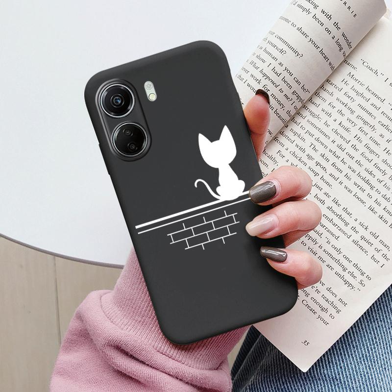 For Poco C65 Phone Case Silicone Soft TPU Protective Soft Cat Coque Para Fundas For Xiaomi Poco C65 Capa Little Dinosaur Shell