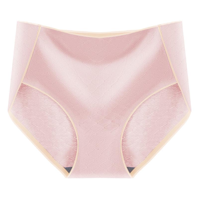 4 Teile/satz Süße Mädchen Einfarbig Slips Bequeme Atmungsaktive Baumwolle Nahtlose Hohe Taille Höschen Große Größe Casual Unterhosen