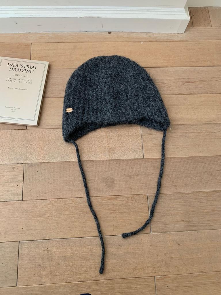 Knitted Wool Blend Beanie Stretchy Hat Women Windproof & Warm For Cycling, Hiking, And Daily Wear Cold Cap Soft New