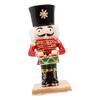 Nutcracker Candle Holder Candlestick Holder Festive Candle Stand Desktop Decoration 4.53inch Nutcracker Ornament for Holiday