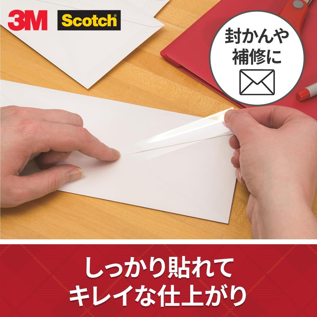 3M Scotch Transparent More Resistant To Discoloration Than Cellophane Large 10 15mm X Tape, Tape, Roll, Rolls, 35m, 500-3-1535-10P