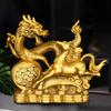 Chinese Copper Dragon Horse Spirit Ornament Horse Crafted Home Living Decor Gift