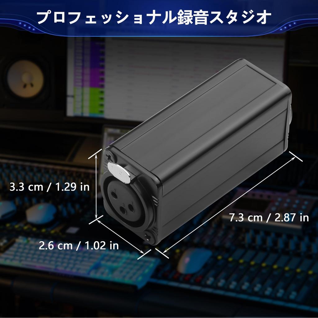 CERRXIAN XLR Male To Female Microphone Gender Changer for and Stage Black 3-pin Adapter, 3-pin Connector, Studio, Home, Use,