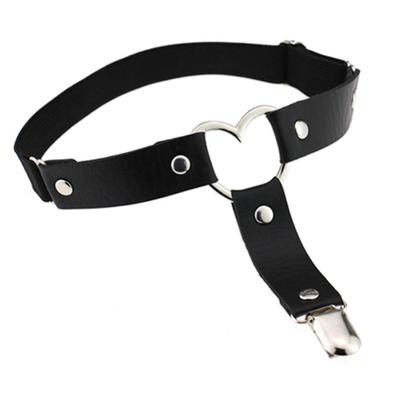 Femei Sexy elasticitate inimă piele artificială bretele strânse punk jartiere accesorii erotice