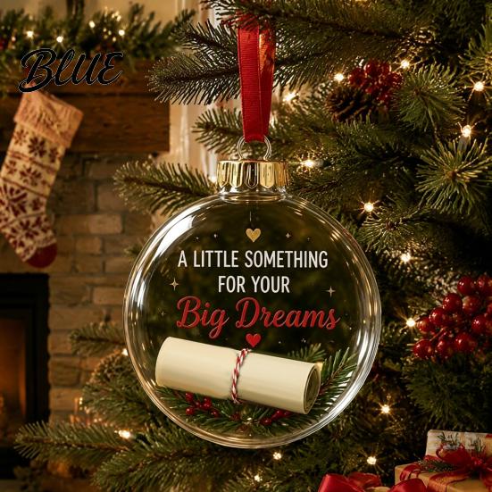 Reusable Clear Ball Acrylic Fillable Christmas Ball DIY Transparent Ornament for Xmas Decorative Ornaments Tree Hanging Holiday Wedding,