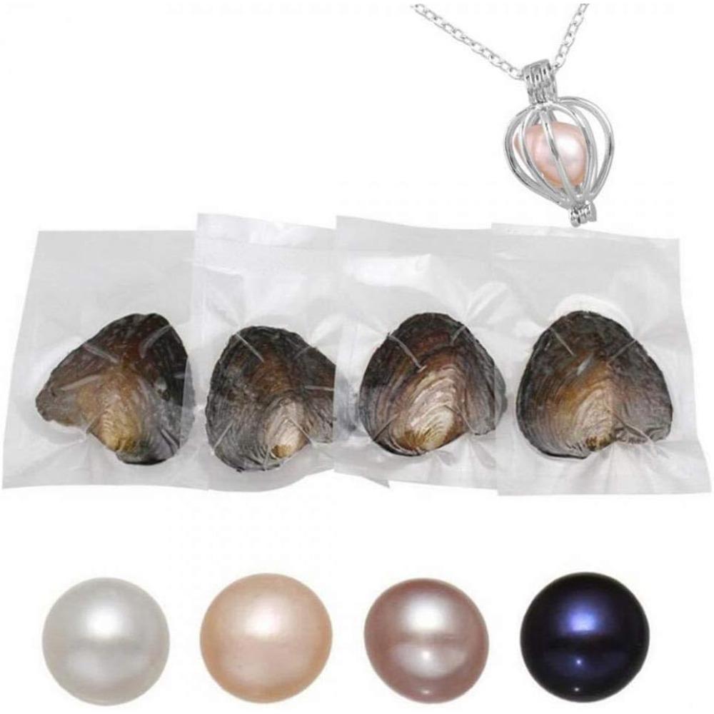 Set Scatola Regalo Gioielli Collana di Perle Fai da te Perle d'Acqua Dolce Acquacoltura Auguri d'Amore Intarsio di Perle Rotonde Gioiello Coordinato Regalo per Donna