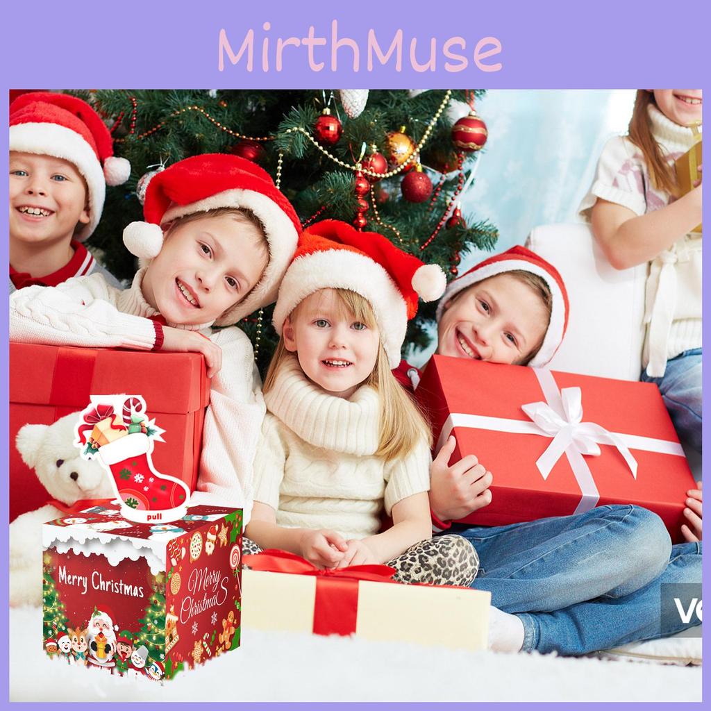 Christmas Theme Red Pattern Gift Box Holiday Decoration Atmosphere Props